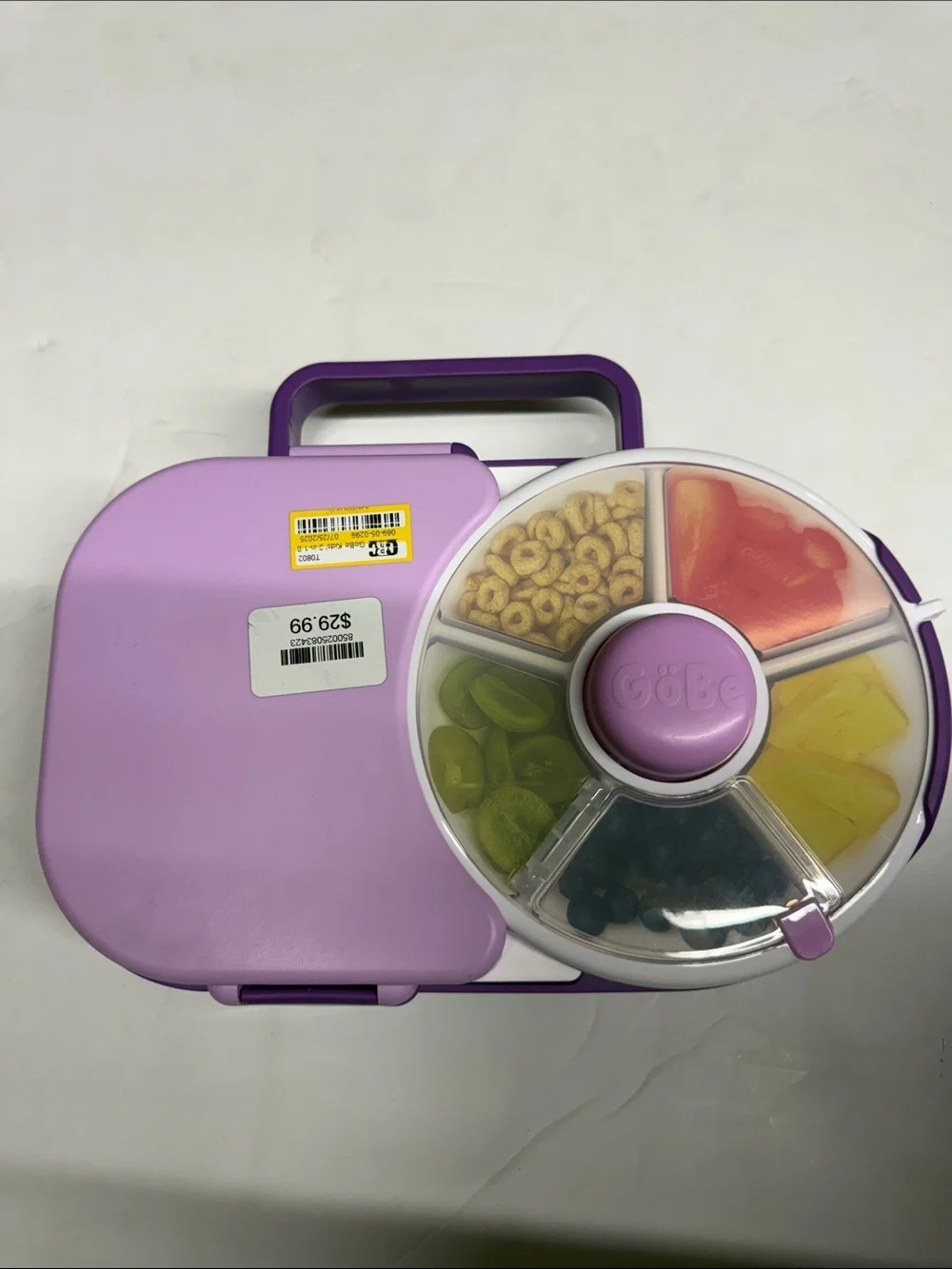 NEW GoBe Kids Lunchbox Snack Container 2 in 1